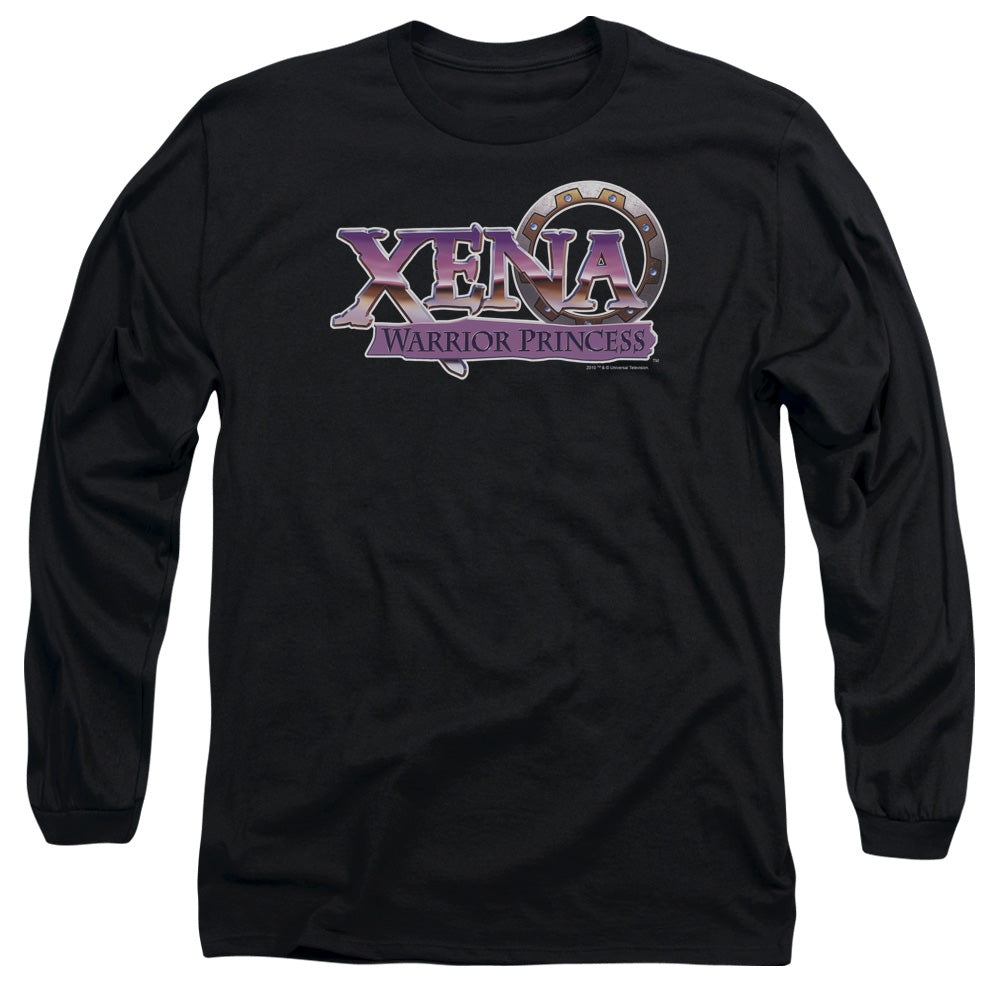 Xena - Logo - Long Sleeve Adult 18/1 - Black T-shirt