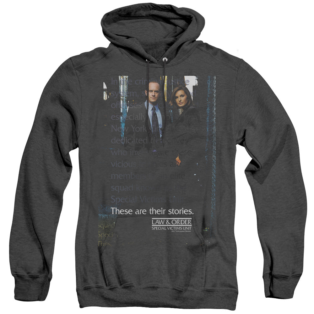 Law And Order Svu - Svu - Adult Heather Hoodie - Black