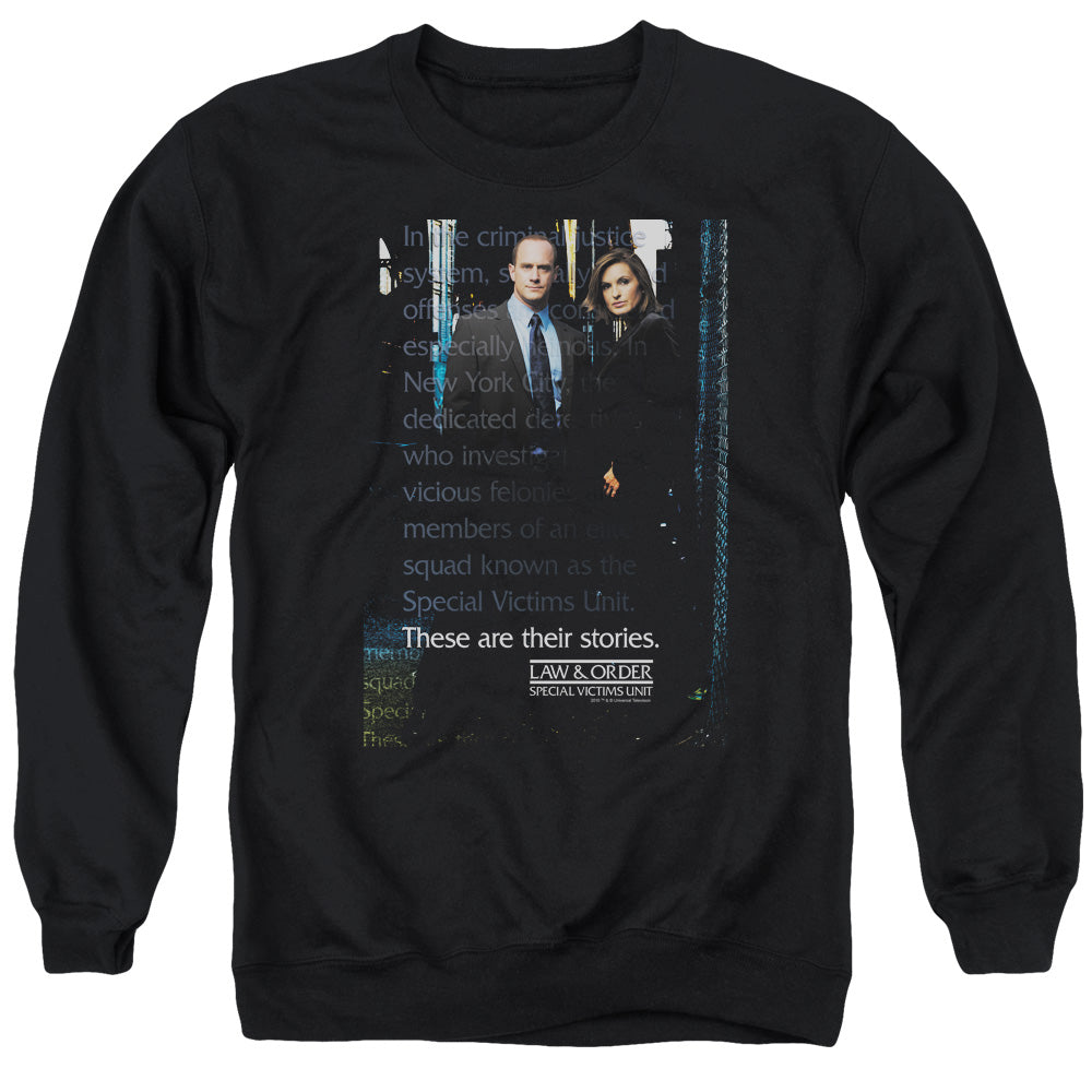 Law And Order Svu - Svu - Adult Crewneck Sweatshirt - Black