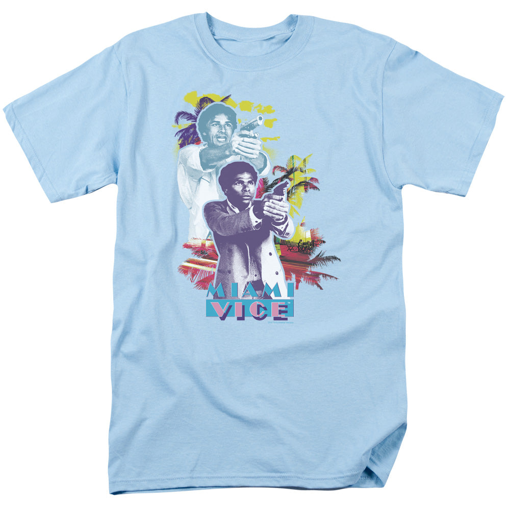 Miami Vice - Freeze - Short Sleeve Adult 18/1 - Light Blue T-shirt
