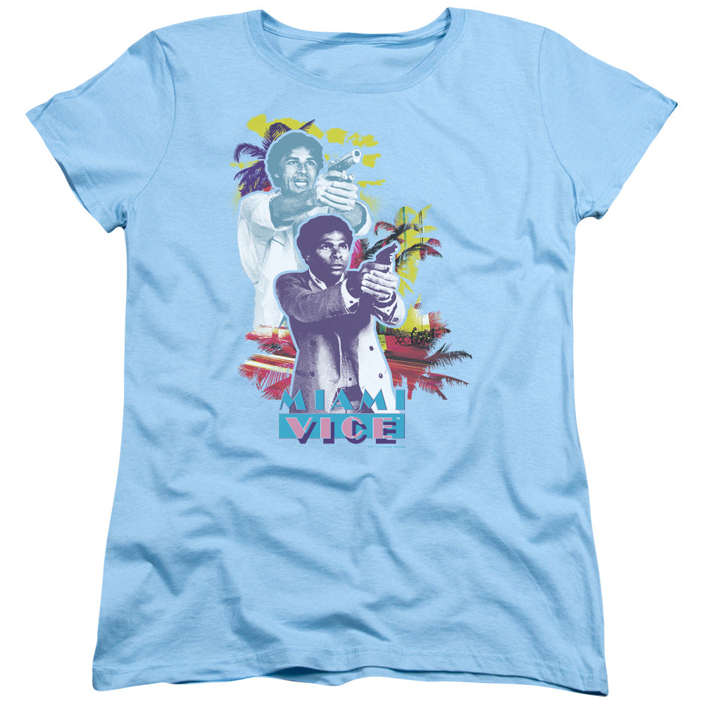 MIAMI VICE FREEZE - S/S WOMENS TEE - LIGHT BLUE T-Shirt