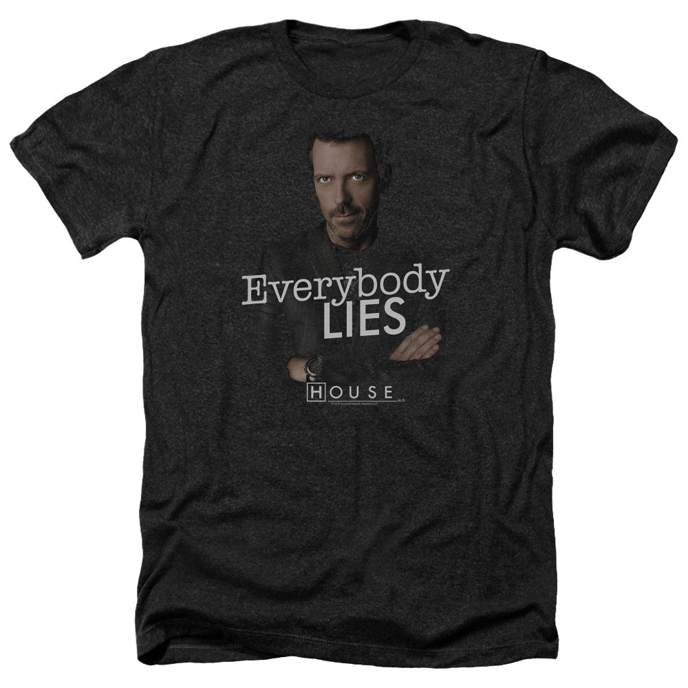 House - Everybody Lies - Adult Heather-black