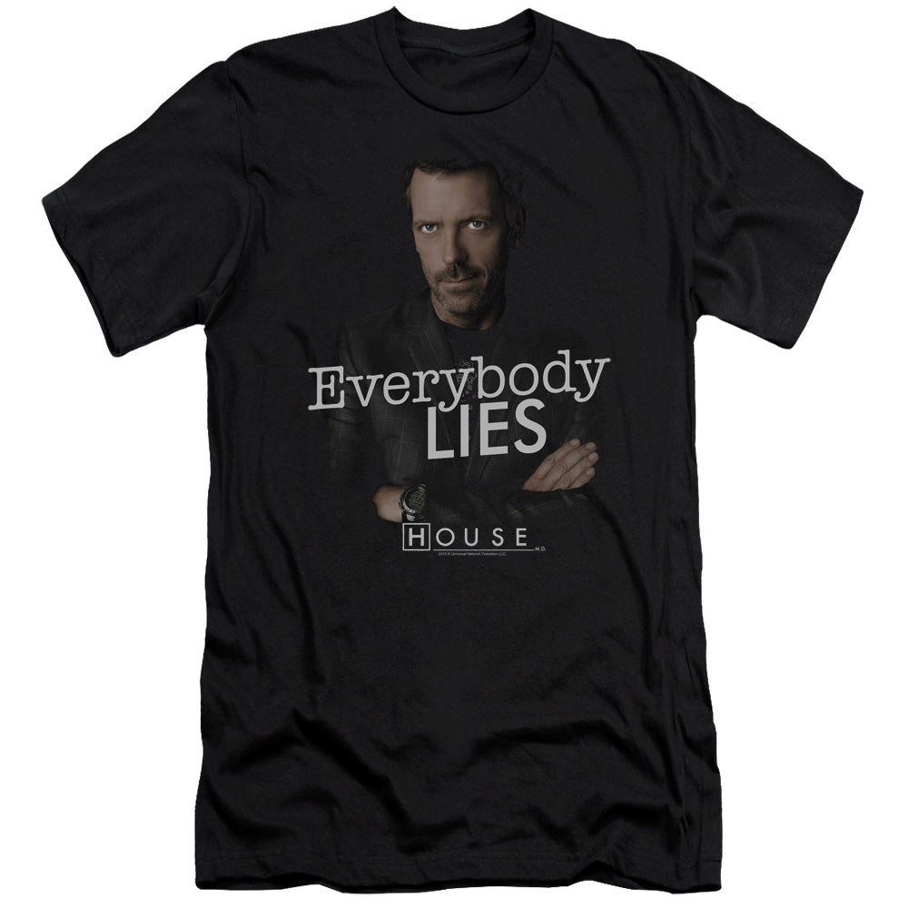 HOUSE EVERYBODY LIES - S/S ADULT 30/1 - BLACK T-Shirt