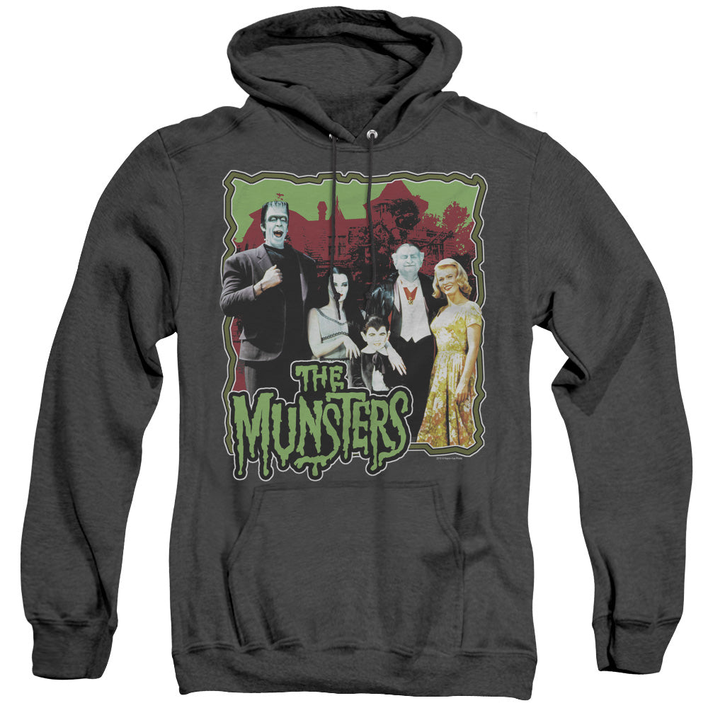 The Munsters - Normal Family - Adult Heather Hoodie - Black