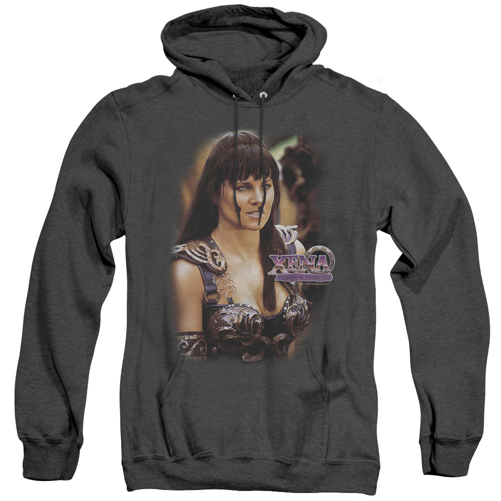 Xena - Warrior Princess - Adult Heather Hoodie - Black