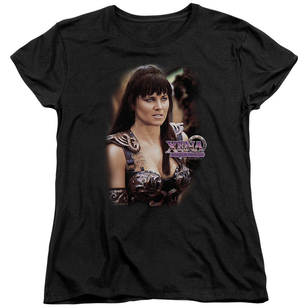 Xena - Warrior Princess - Short Sleeve Womens Tee - Black T-shirt