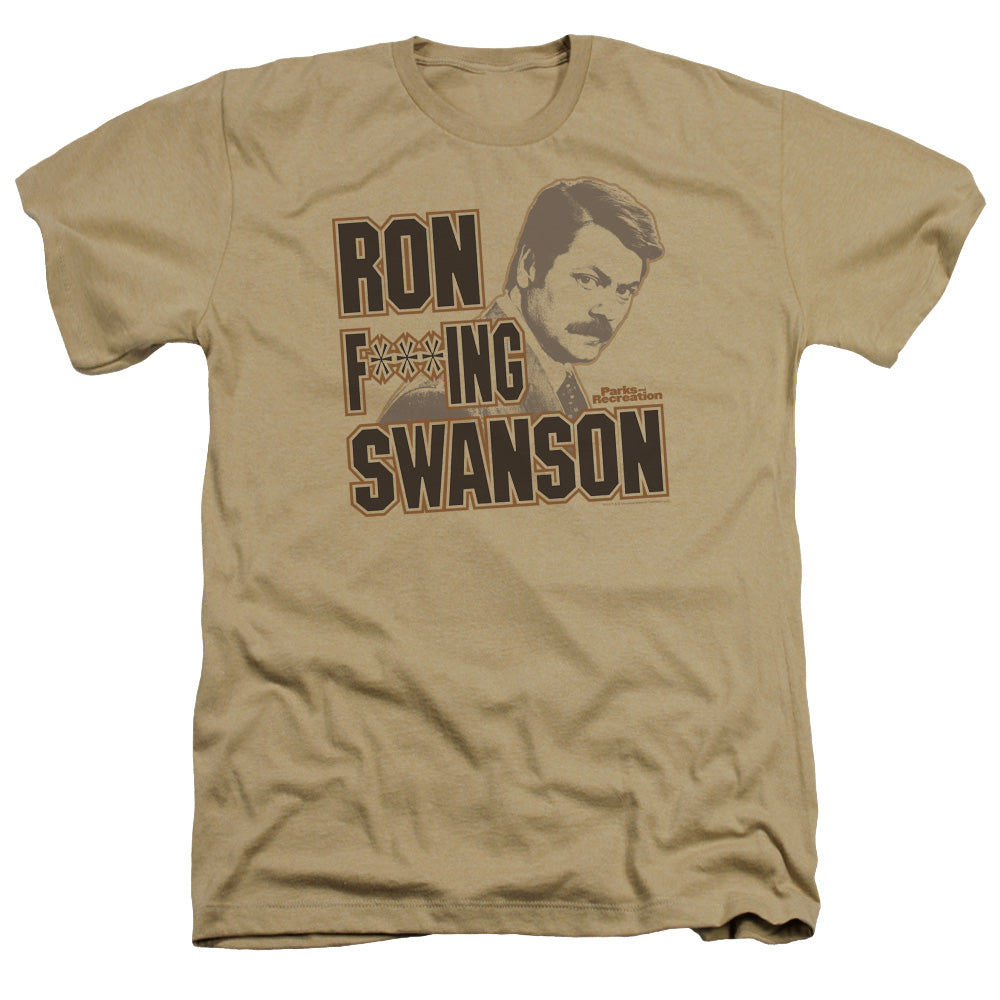 Parks And Rec - Ron F***ing Swanson - Adult Heather - Sand