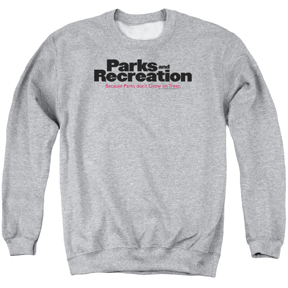 Parks And Rec - Logo - Adult Crewneck Sweatshirt - Athletic Heather