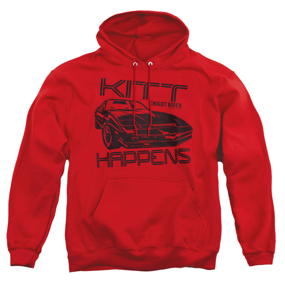 Knight Rider - Kitt Happens - Adult Pull-over Hoodie - Red