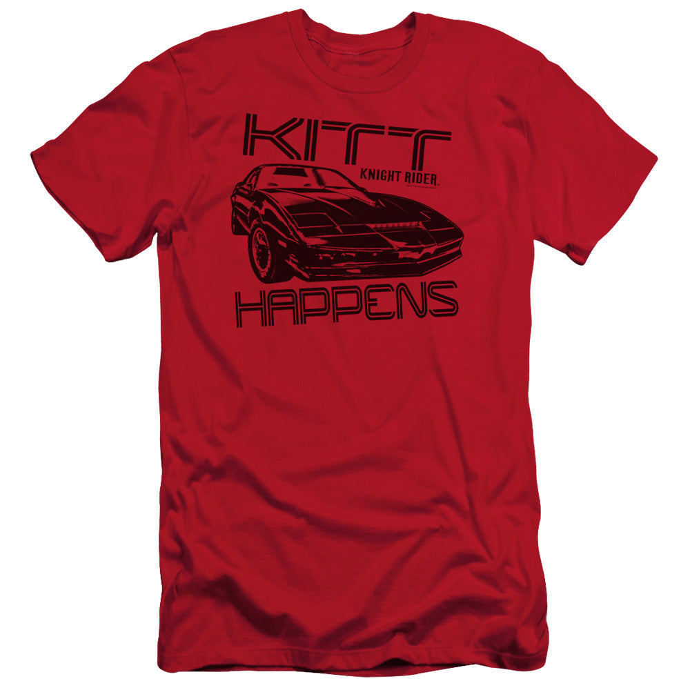 Knight Rider - Kitt Happens - Short Sleeve Adult 30/1 - Red T-shirt