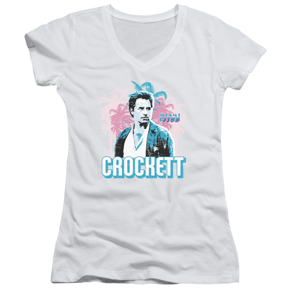 Miami Vice - Crockett - Junior V-neck - White