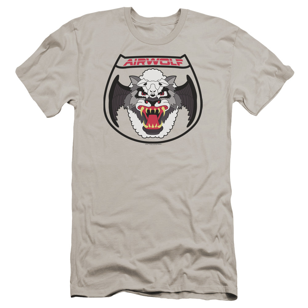 Airwolf - Patch-premuim Canvas Adult Slim Fit 30/1 - Silver