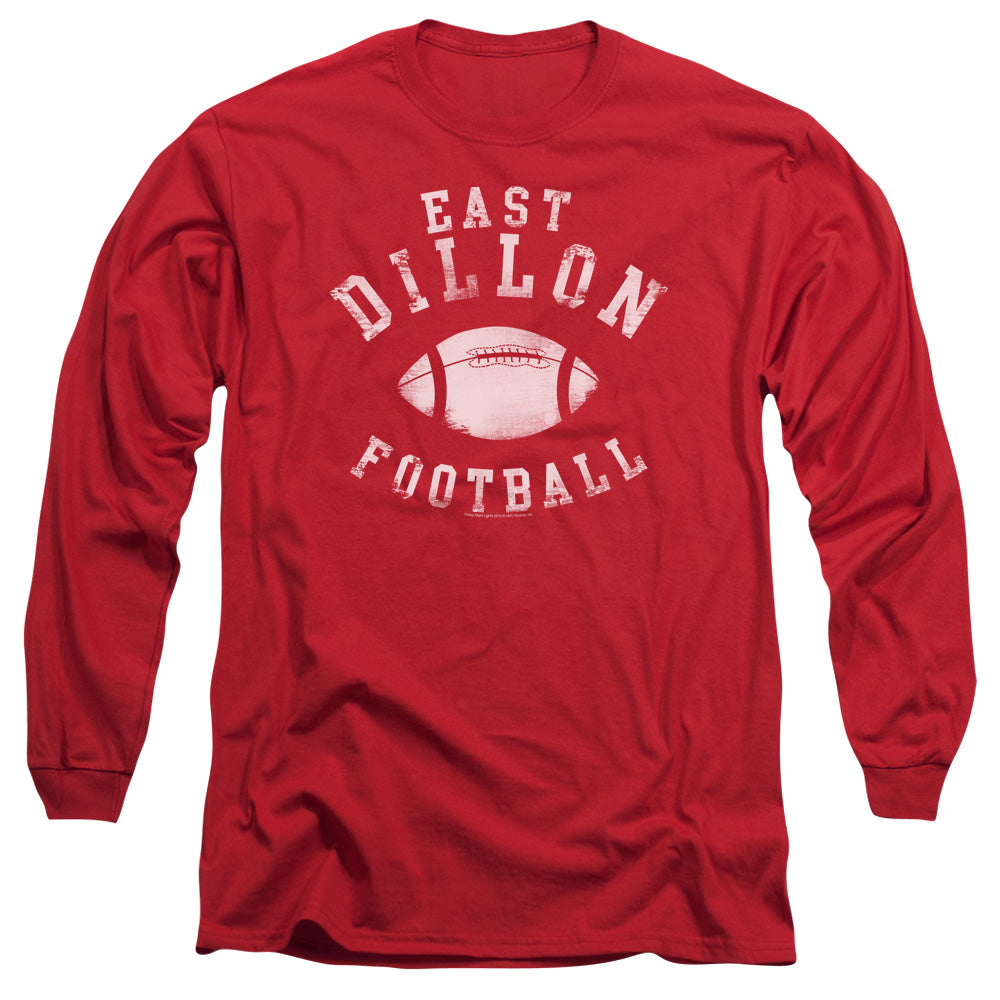 Friday Night Lights - East Dillon Football - Long Sleeve Adult 18/1 - Red - Sm - Red T-shirt