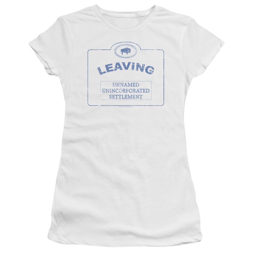 WAREHOUSE 13 NOW LEAVING UNIVILLE - S/S JUNIOR SHEER - WHITE T-Shirt