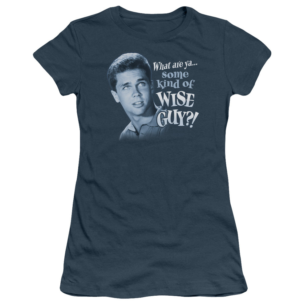 LEAVE IT TO BEAVER WISE GUY - S/S JUNIOR SHEER - INDIGO T-Shirt