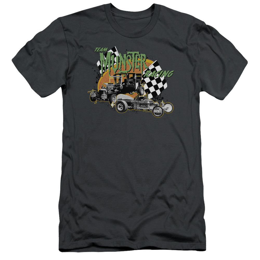 The Munsters - Munster Racing - Short Sleeve Adult 30/1 - Charcoal T-shirt