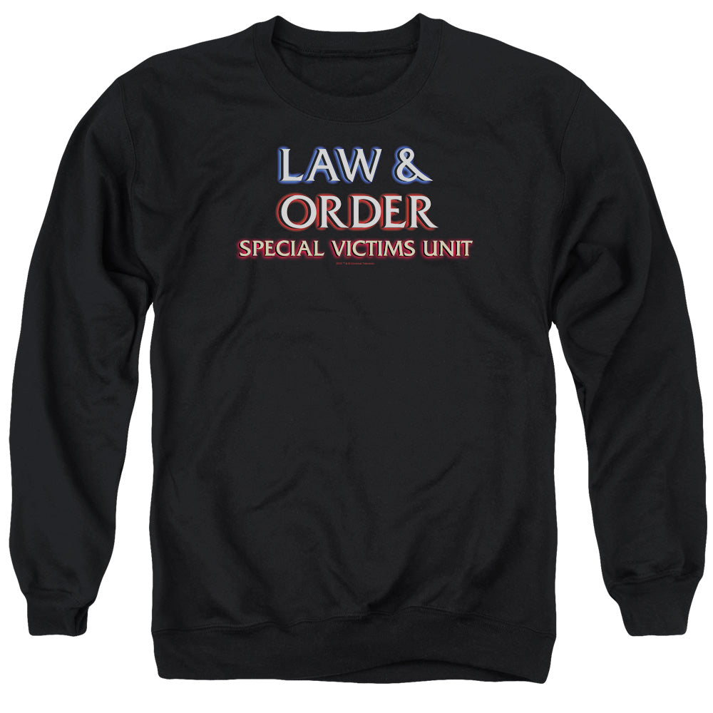 Law And Order Svu - Logo - Adult Crewneck Sweatshirt - Black