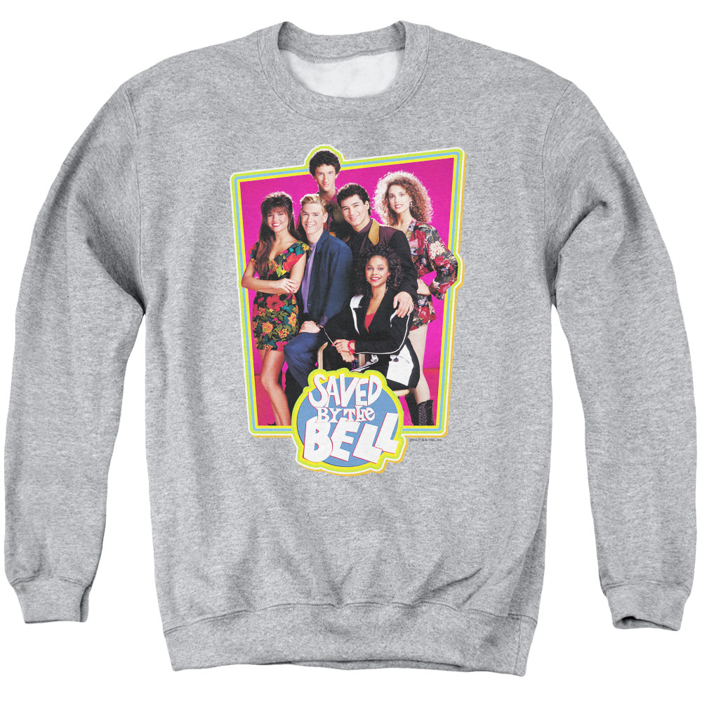 Saved By The Bellong Sleeveaved Cast - Adult Crewneck Sweatshirt - Athletic Heather T-shirt