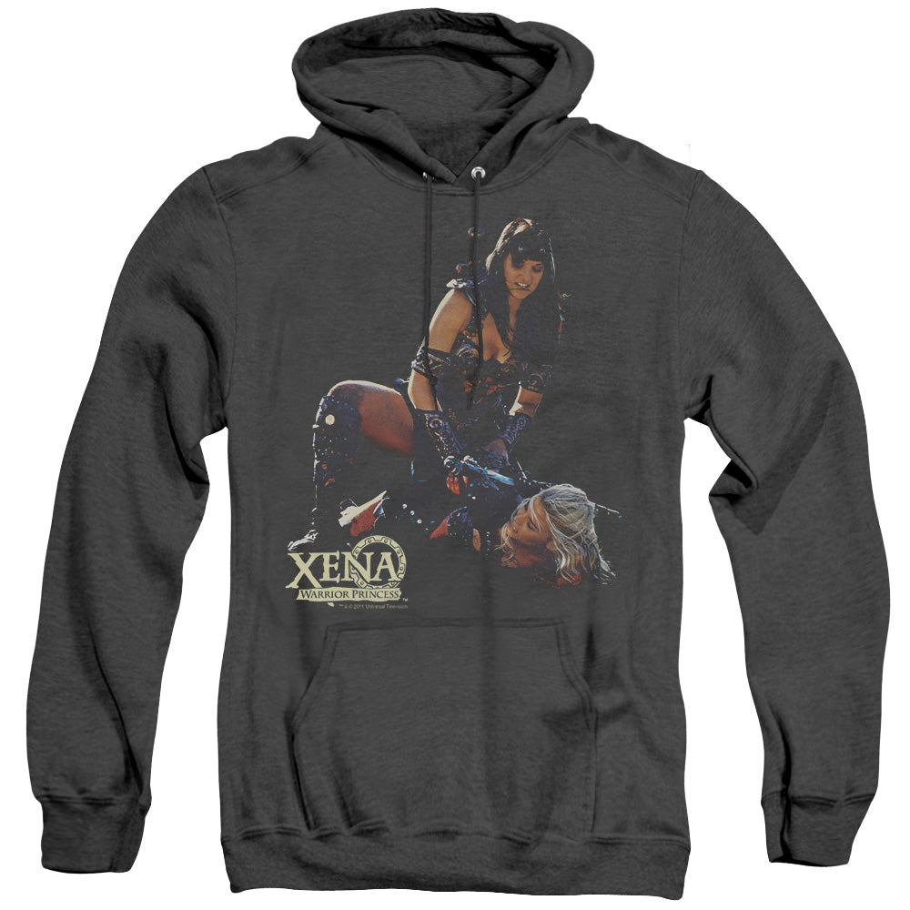 Xena - In Control - Adult Heather Hoodie - Black