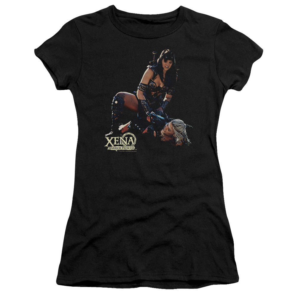 Xena - In Control - Short Sleeve Junior Sheer - Black T-shirt