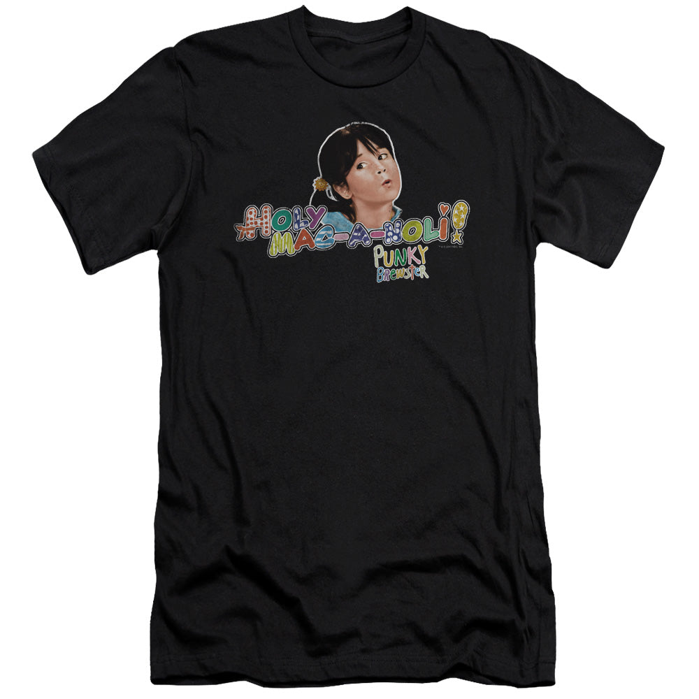 Punky Brewster - Holy Mac A Noli - Short Sleeve Adult 30/1 - Black T-shirt