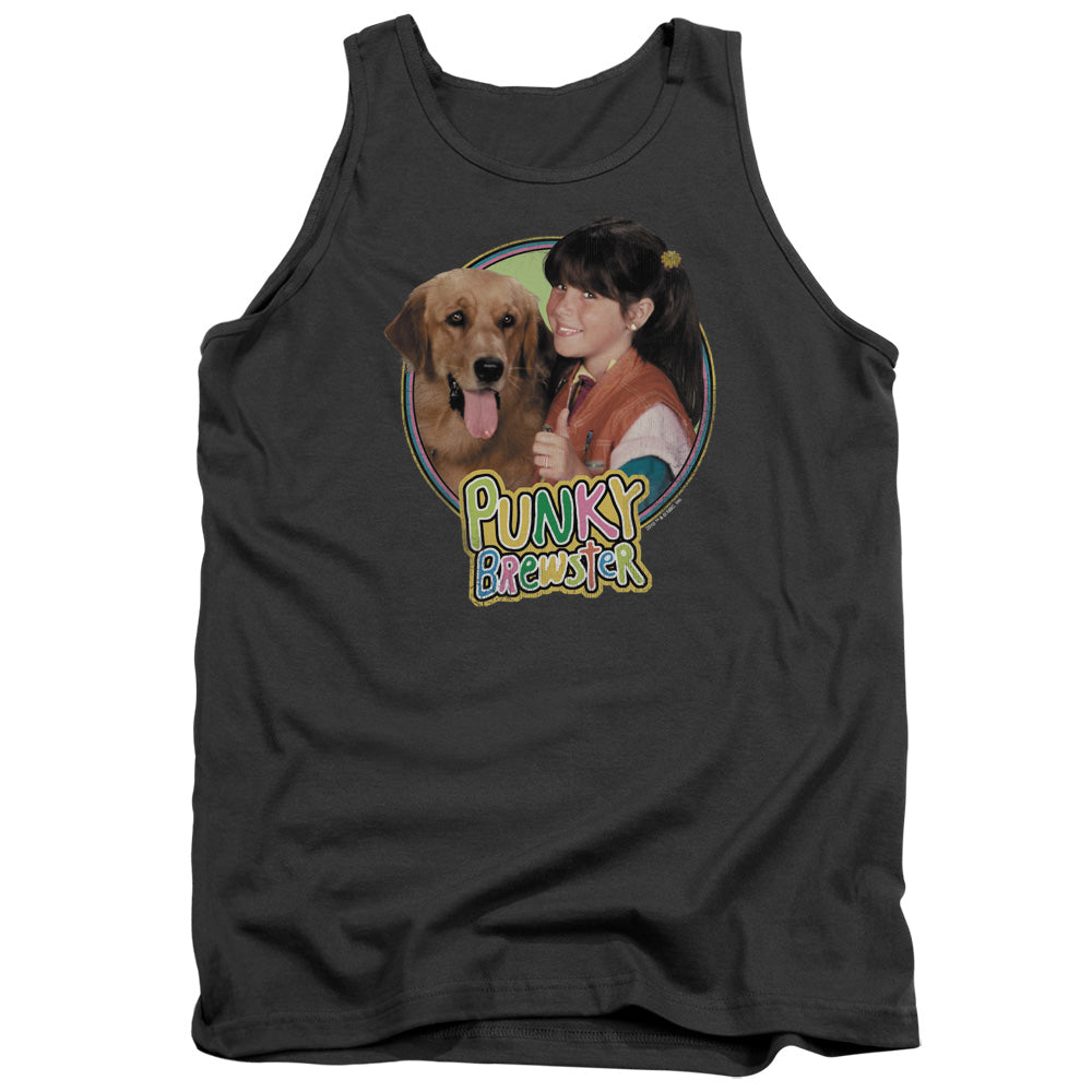 Punky Brewster - Punky & Brandon - Adult Tank - Charcoal
