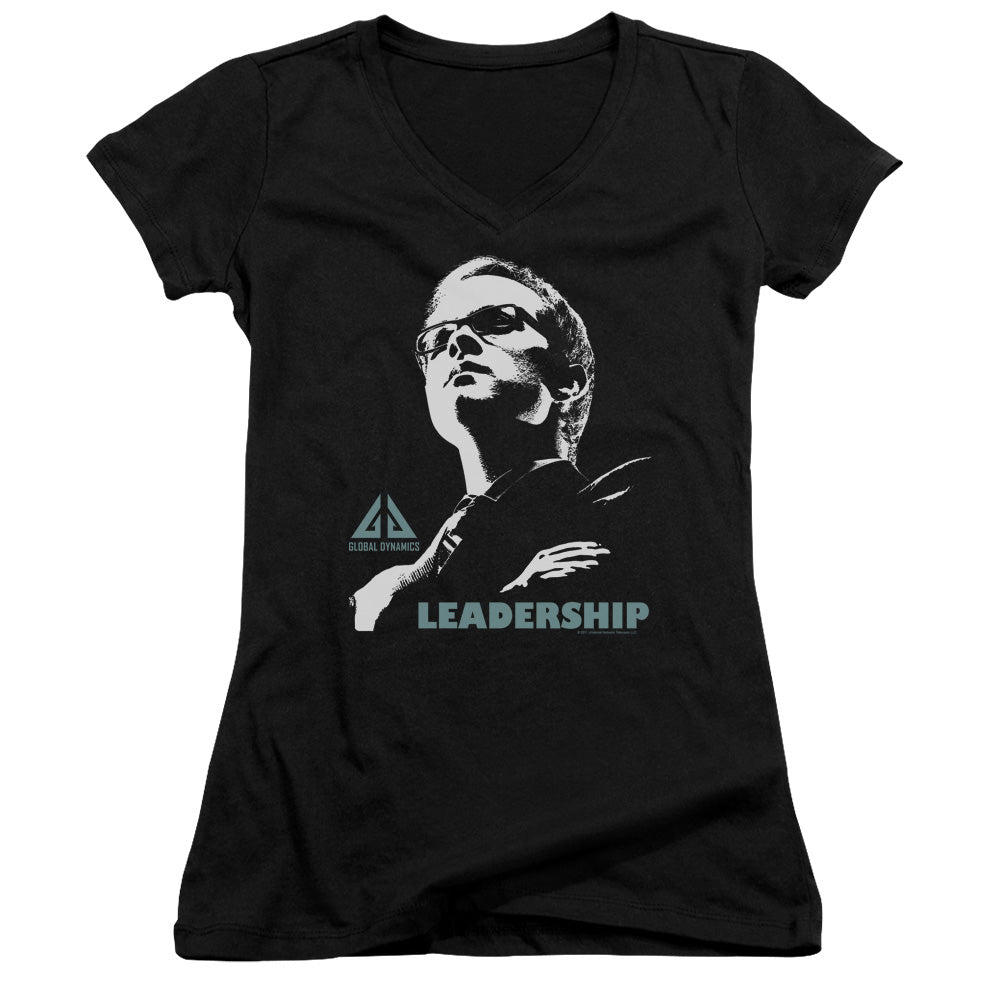 Eureka - Leadership Poster - Junior V-neck - Black - Sm - Black