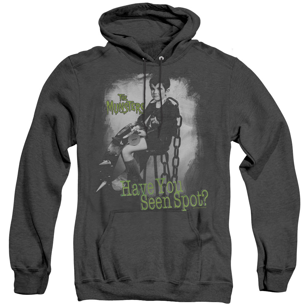 The Munsters - Have You Seen Spot - Adult Heather Hoodie - Black
