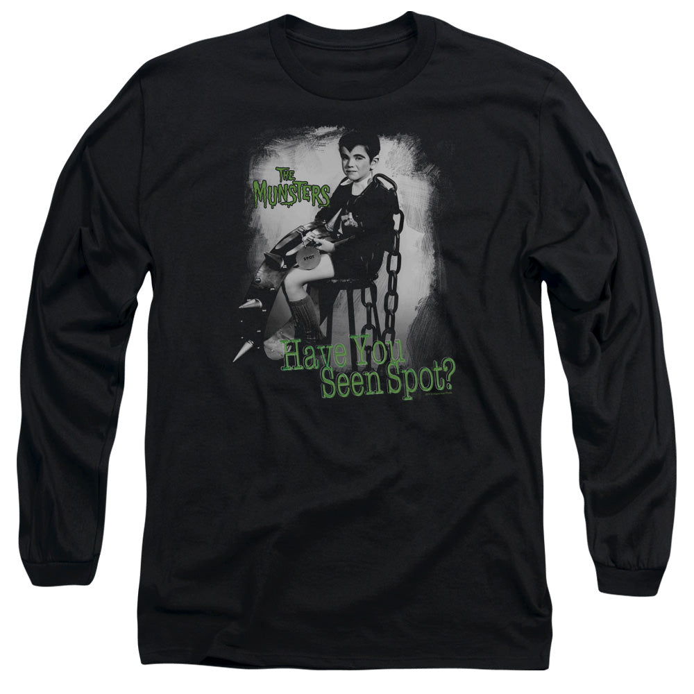 The Munsters - Have You Seen Spot - Long Sleeve Adult 18/1 - Black T-shirt