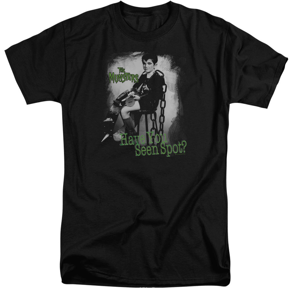 The Munsters - Have You Seen Spot - Short Sleeve Adult Tall - Black T-shirt