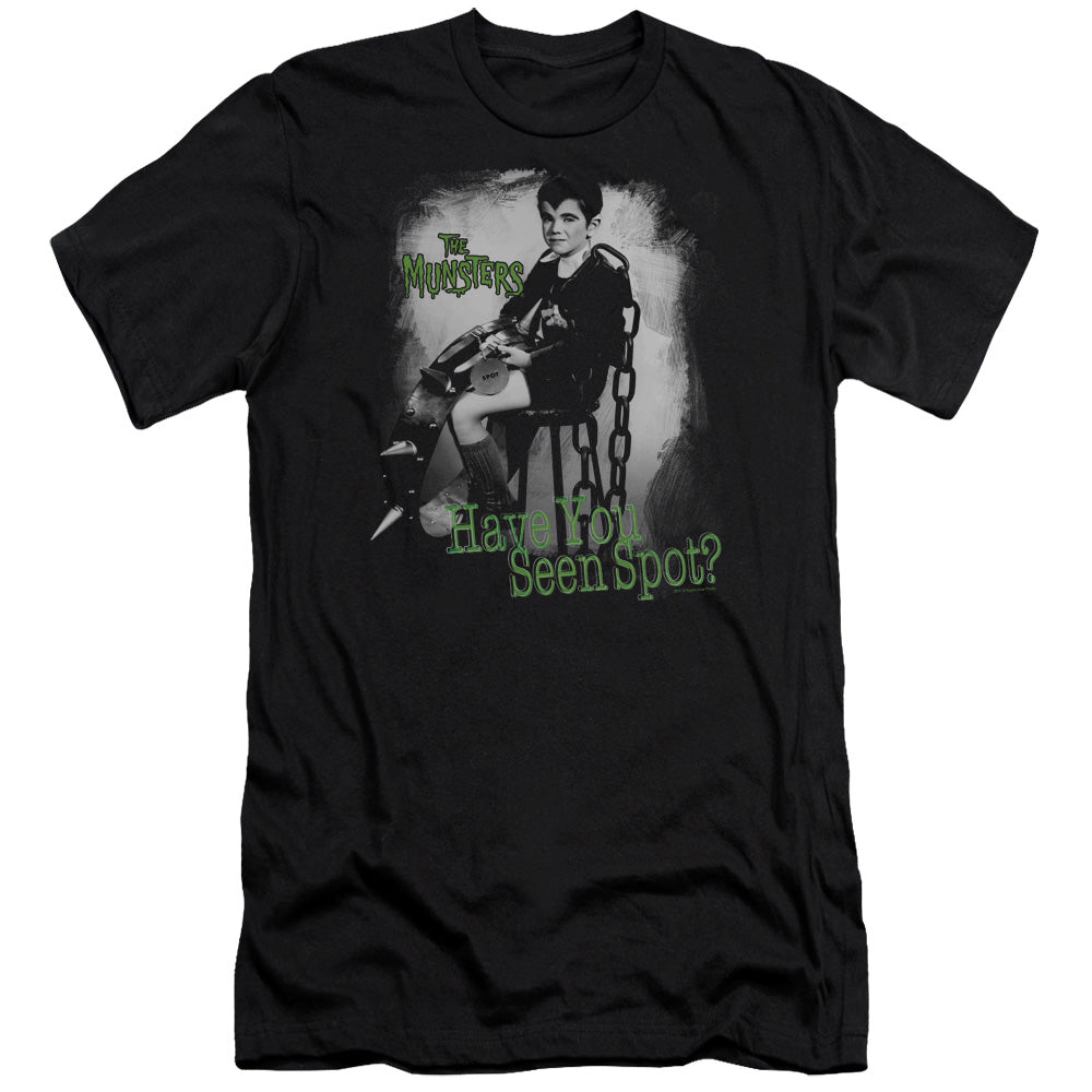 The Munsters - Have You Seen Spot - Short Sleeve Adult 30/1 - Black T-shirt