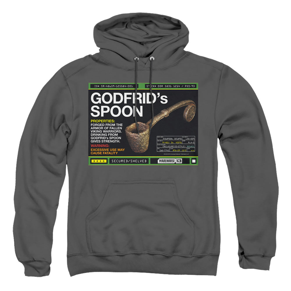 Warehouse 13 - Godfrid Spoon - Adult Pull-over Hoodie - Charcoal