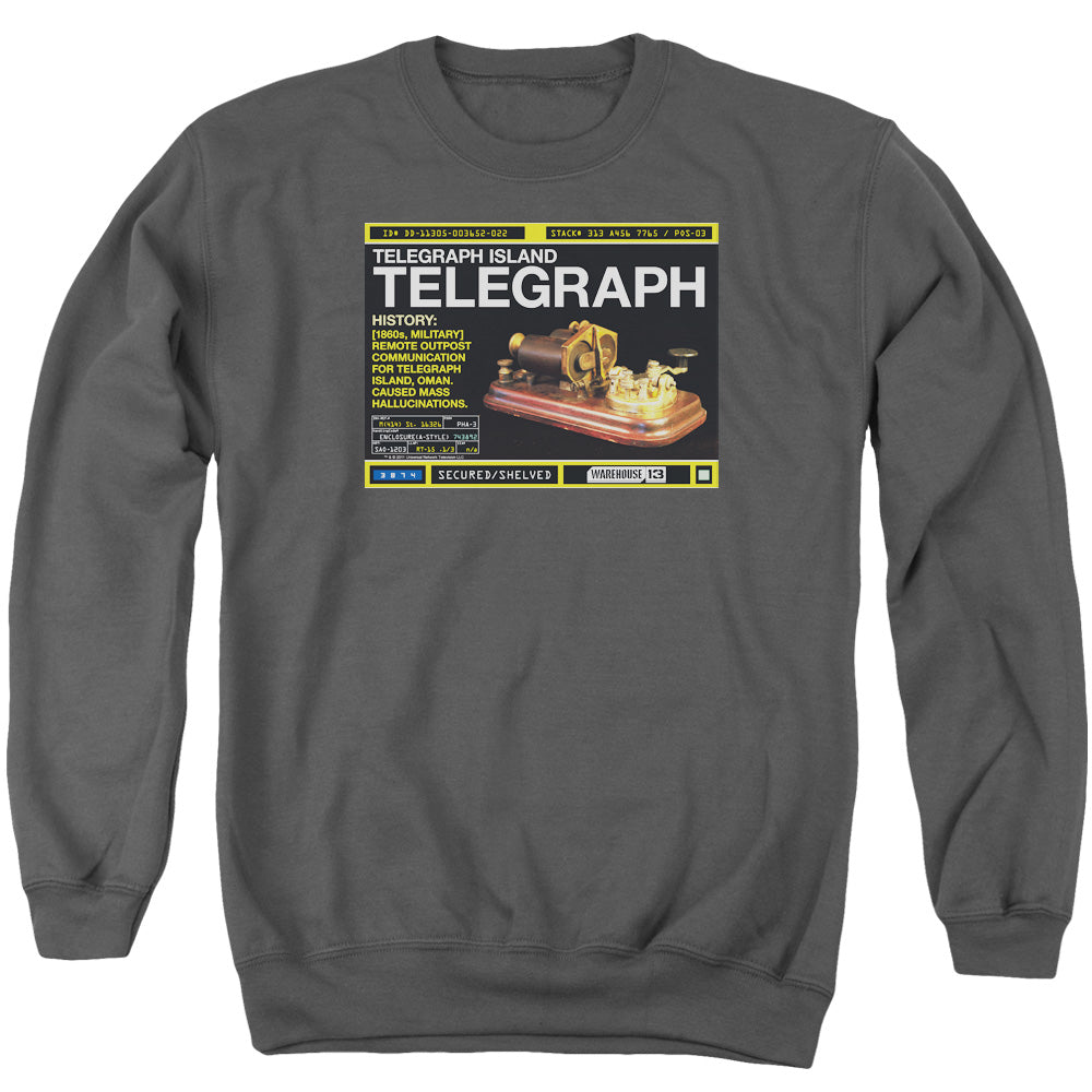 Warehouse 13 - Telegraph Island - Adult Crewneck Sweatshirt - Charcoal
