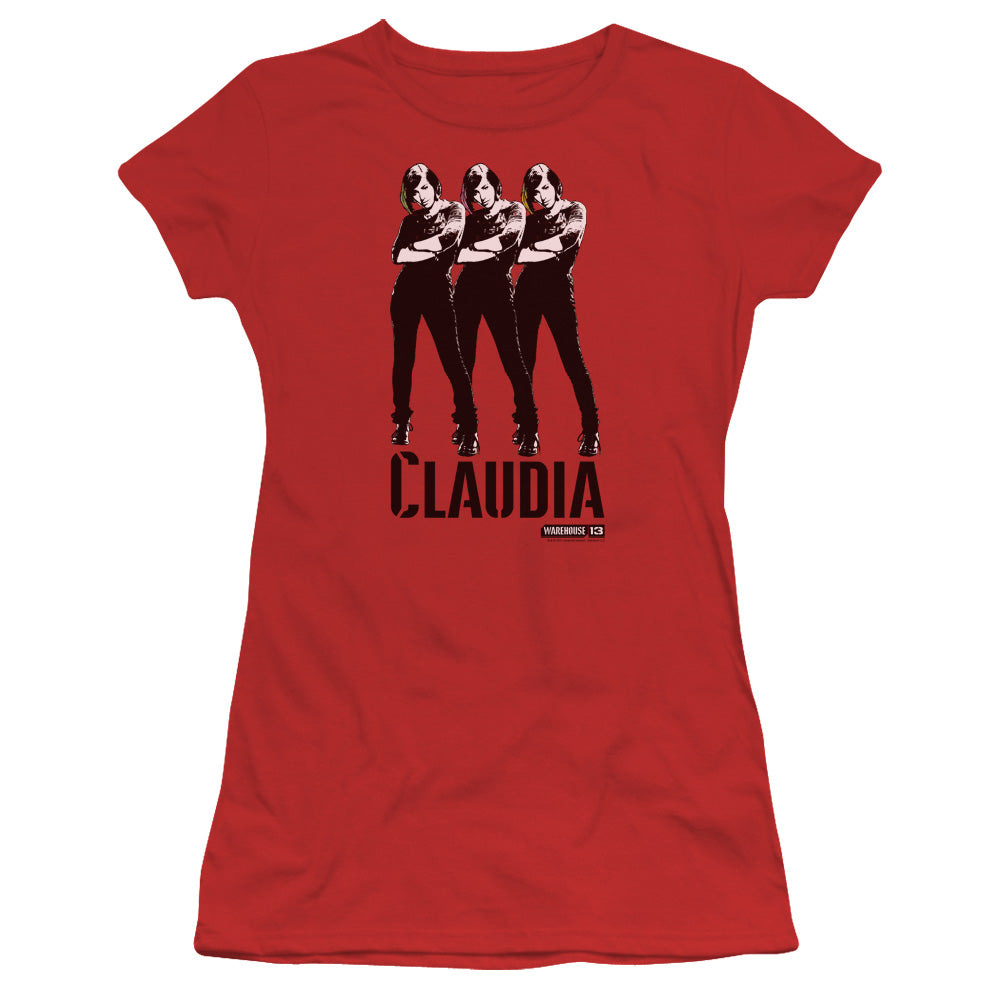 Warehouse 13 - Claudia - Short Sleeve Junior Sheer - Red T-shirt