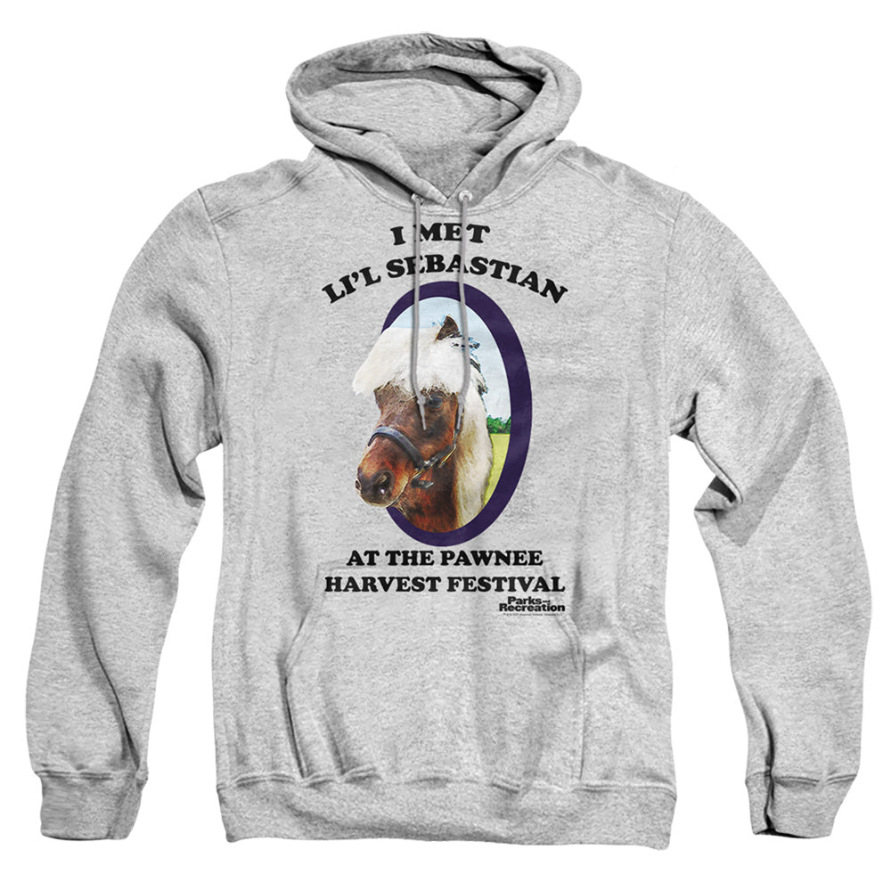 Parks And Rec - Lil Sebastian - Adult Pull-over Hoodie - Athletic Heather