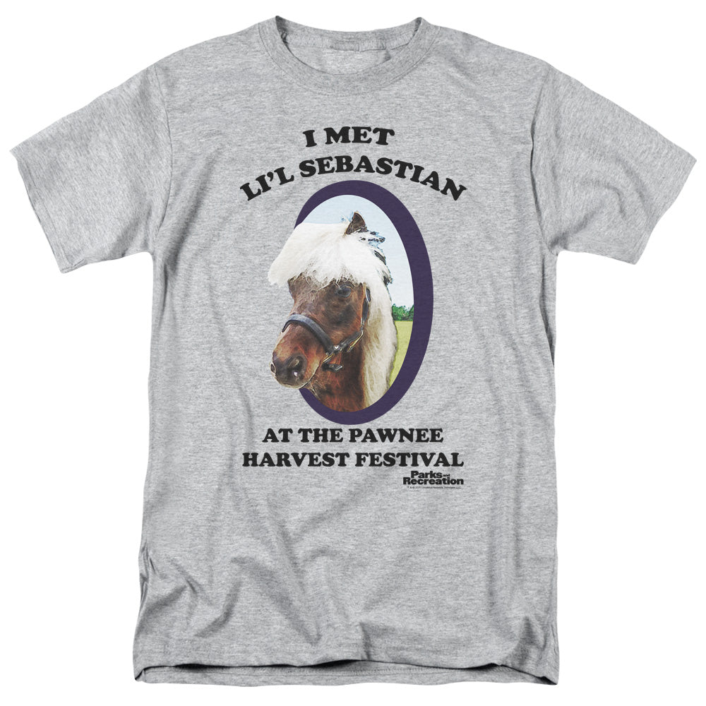 Parks And Rec - Lil Sebastian - Short Sleeve Adult 18/1 - Athletic Heather T-shirt