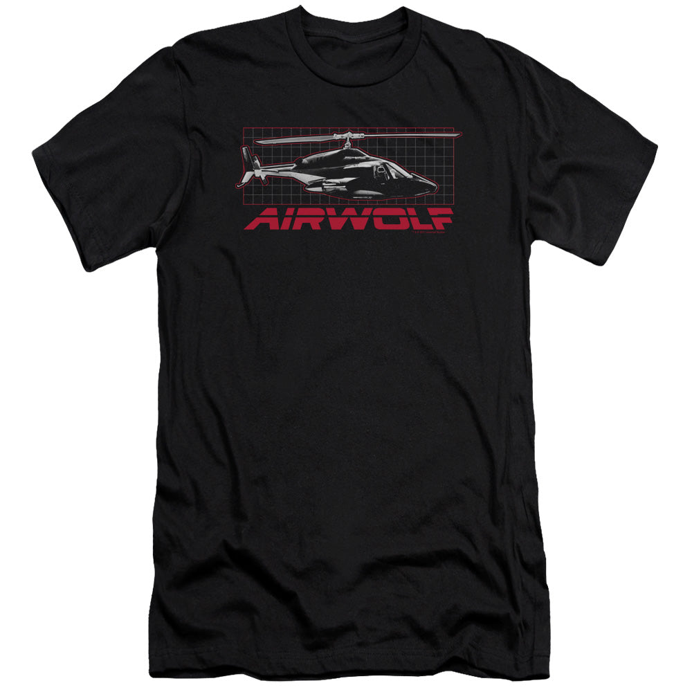 Airwolf - Grid-premuim Canvas Adult Slim Fit 30/1 - Black