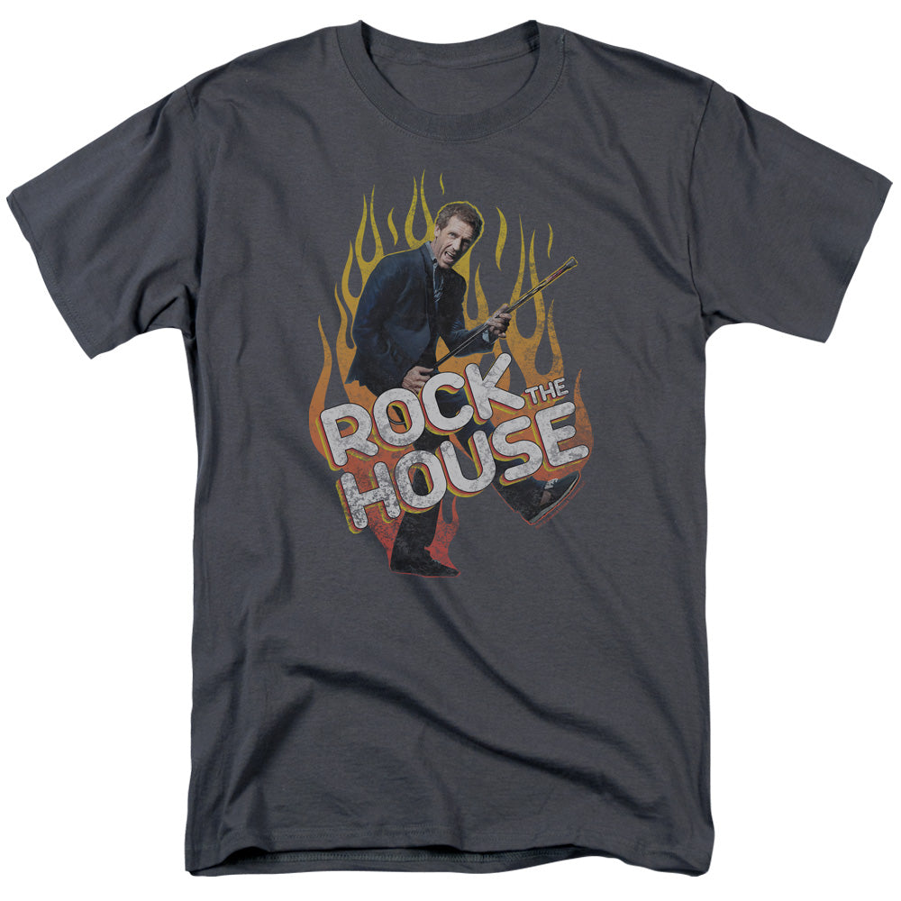 House - Rock The House - Short Sleeve Adult 18/1 - Charcoal T-shirt