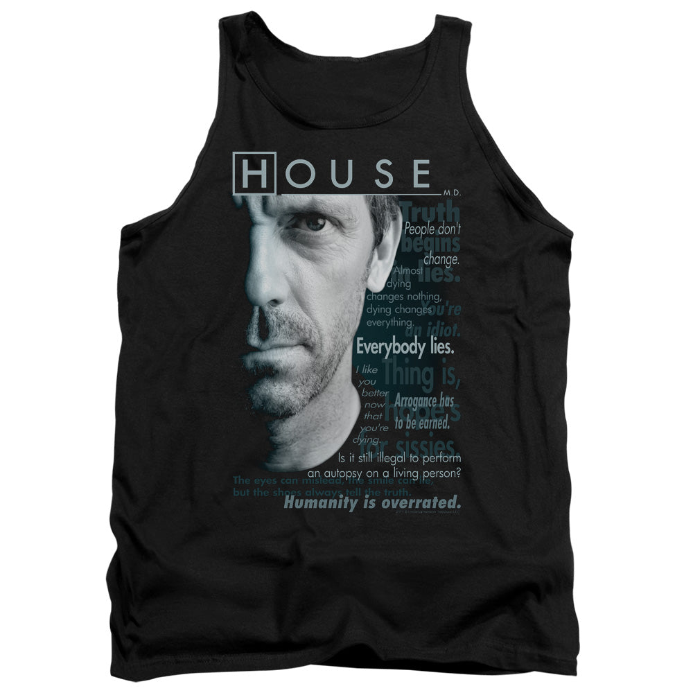 House Houseisms - Adult Tank - Black