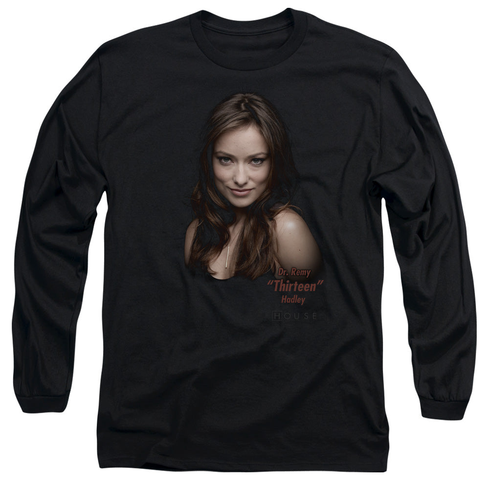 House - Thirteen - Long Sleeve Adult 18/1 - Black T-shirt