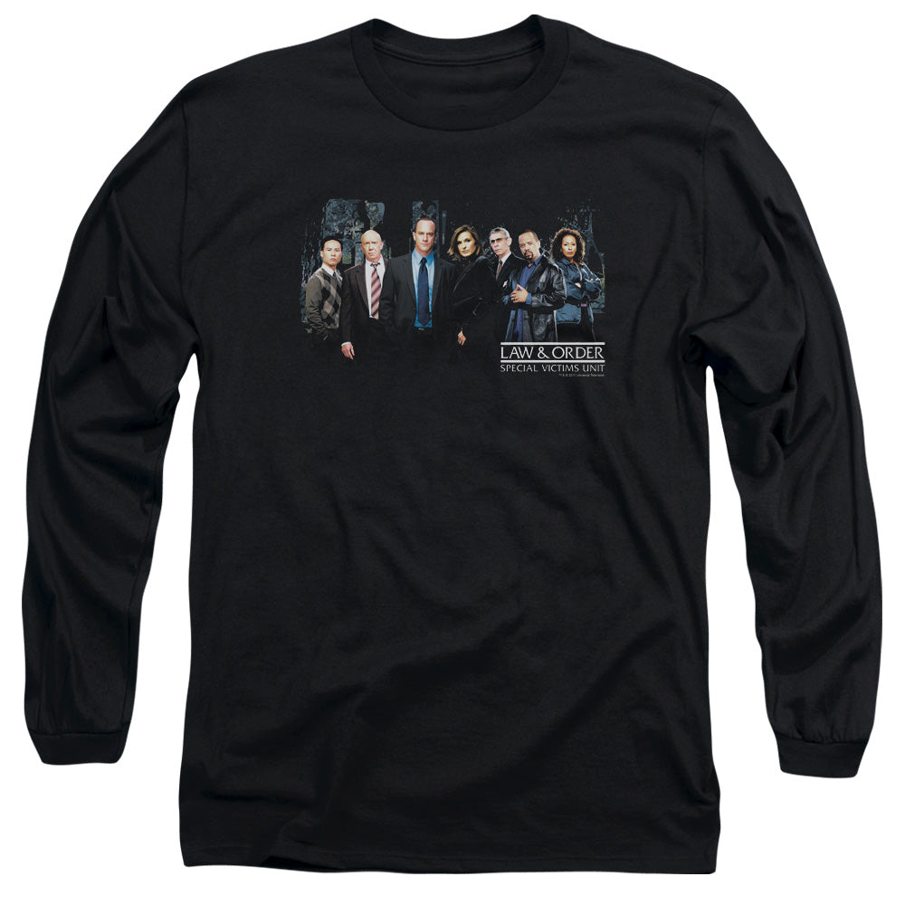 Law And Order Svu - Cast - Long Sleeve Adult 18/1 - Black T-shirt