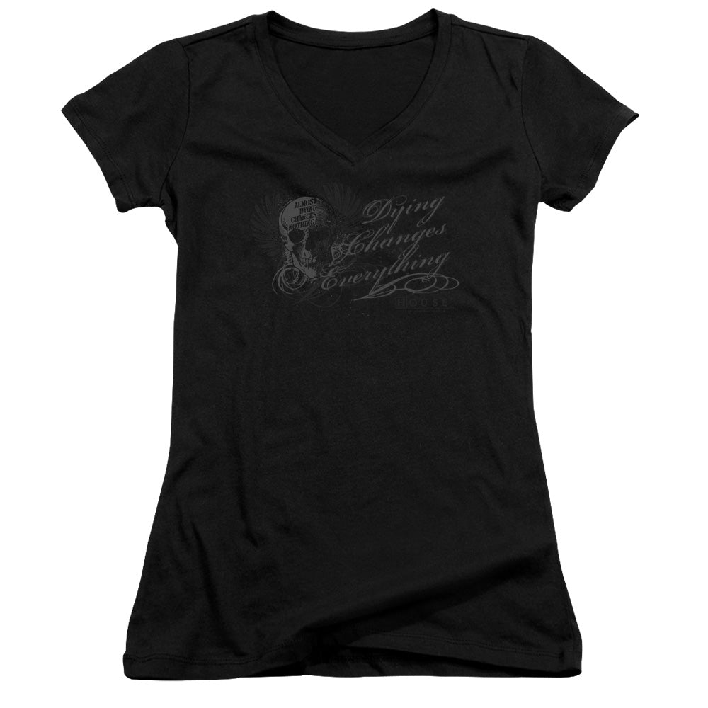 House Changes Everything - Junior V-neck - Black