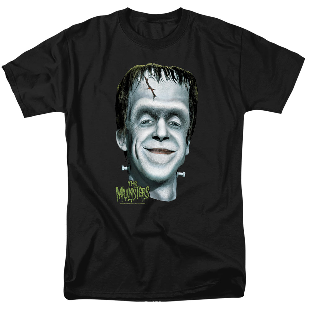 The Munsters - Hermans Head - Short Sleeve Adult 18/1 - Black T-shirt