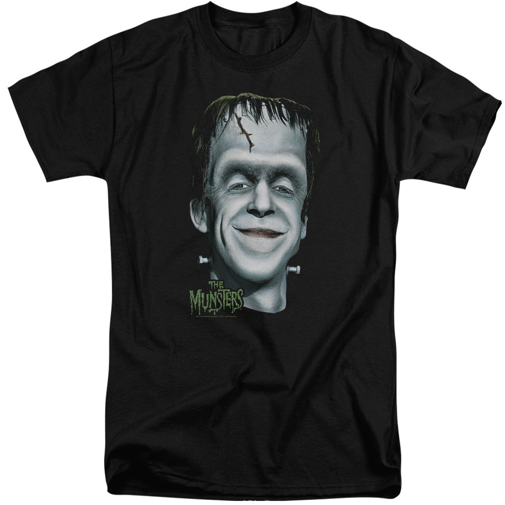 The Munsters - Hermans Head - Short Sleeve Adult Tall - Black T-shirt