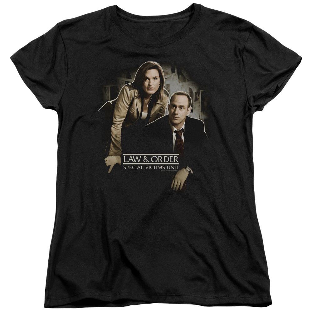 Law And Order Svu - Helping Victims - Short Sleeve Womens Tee - Black T-shirt