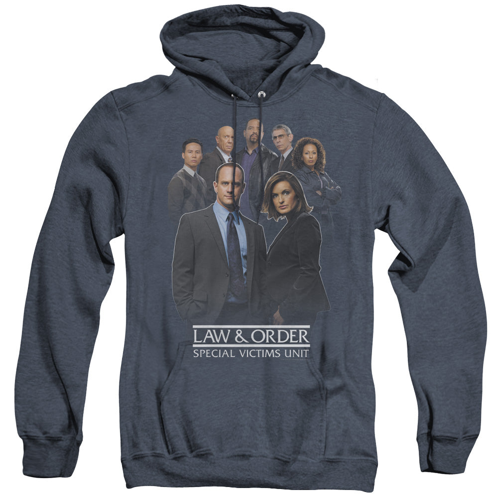 Law And Order Svu - Team - Adult Heather Hoodie - Navy