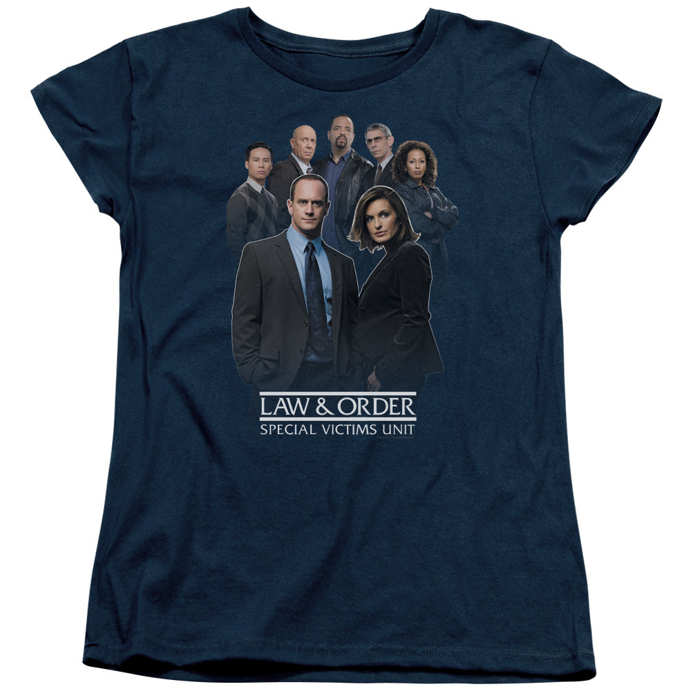 Law And Order Svu - Team - Short Sleeve Womens Tee - Navy T-shirt