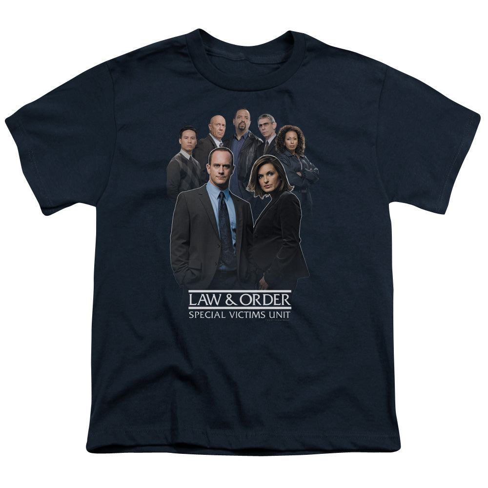 Law And Order Svu - Team - Short Sleeve Youth 18/1 - Navy T-shirt