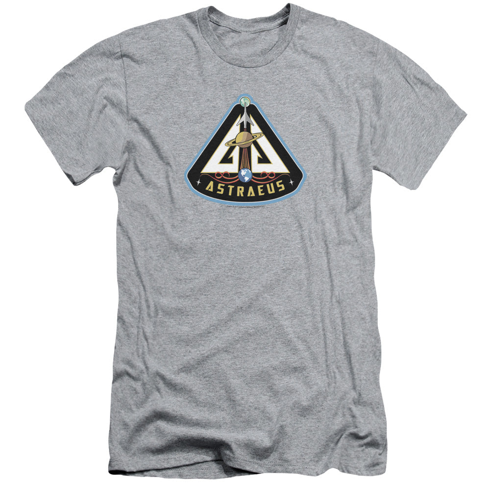 Eureka - Astraeus Mission Patch - Short Sleeve Adult 30/1 - Silver - Sm - Silver T-shirt
