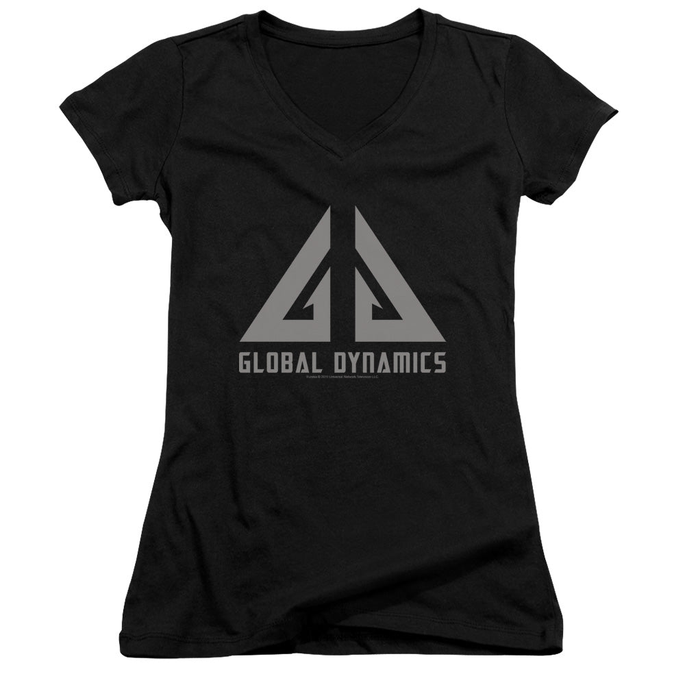 Eureka - Global Dynamics Logo - Junior V-neck - Black - Sm - Black